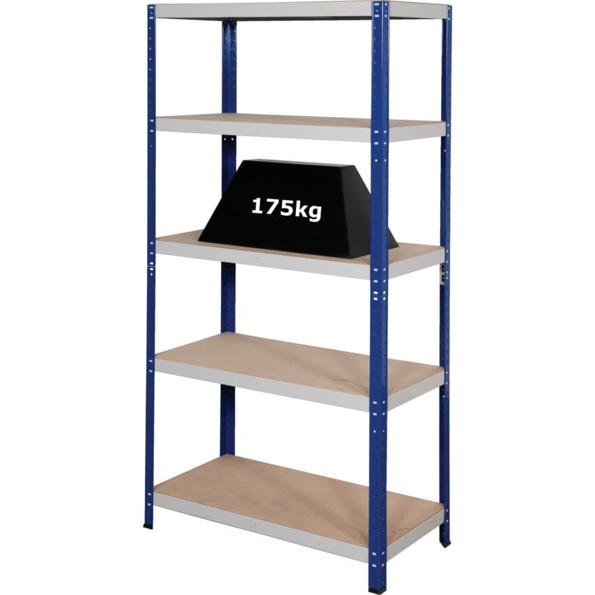 5-SHELF RACK 1770x900x450mm 175KGPER SHELF Matlock MTL4051786K MTL-405-1786K