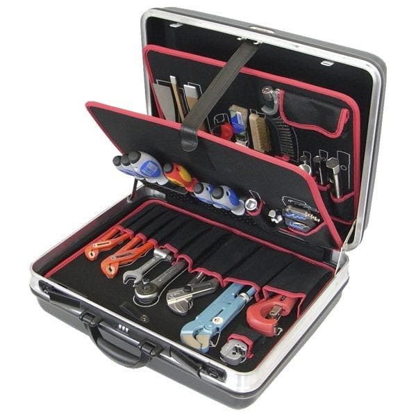 Walizka 480x370x180 z narzędziami 45el. 77010 56077010 Alarm