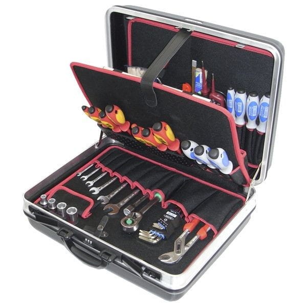 Walizka 480x370x180 z narzędziami 45el. 77311 56077311 Alarm