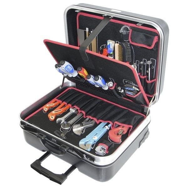 Walizka 485x350x195 z narzędziami 45el. 77500 56077500 Alarm