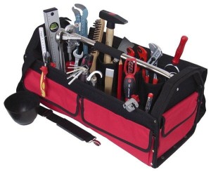 Torba ze stelażem z narzędziami 24el. 77115 56077115 Alarm