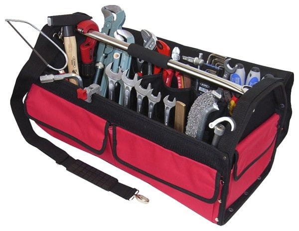 Torba ze stelażem z narzędziami 28el. 77150 56077150 Alarm