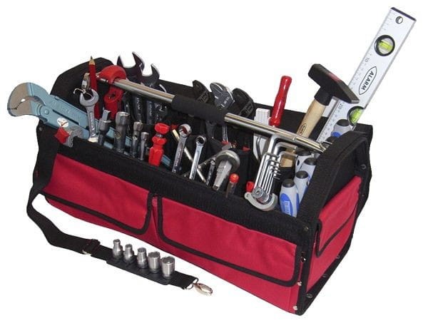Torba ze stelażem z narzędziami 47el. 77125 56077125 Alarm