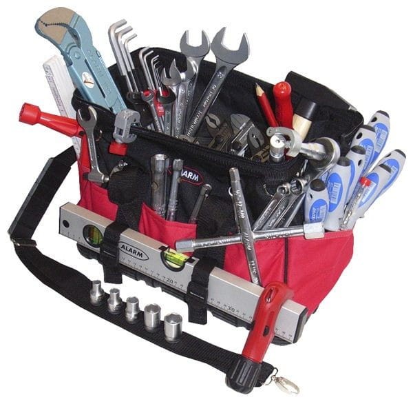 Torba ze stelażem z narzędziami 47el. 77130 56077130 Alarm