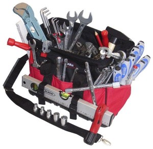 Torba ze stelażem z narzędziami 47el. 77130 56077130 Alarm