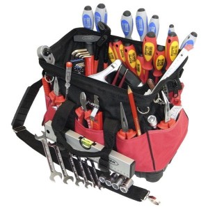 Zestaw narzędzi w torbie 440x320x230 45el. 77365 56077365 Alarm