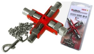 Klucz uniwersalny do szaf sterowniczych 9w1 13123 56013123 Alarm