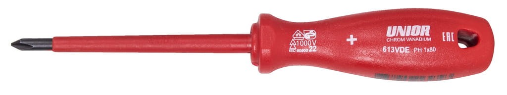 Wkrętak krzyżakowy (PH) izolowany VDE PH 2X100 Unior (616480) 613VDE