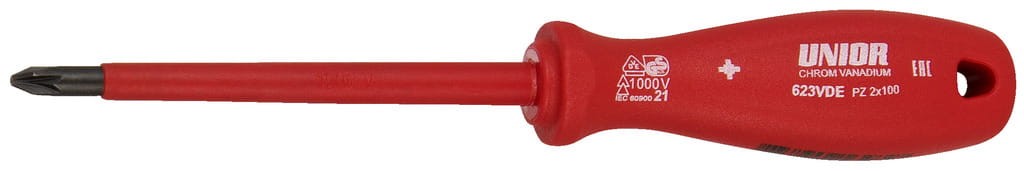 Wkrętak krzyżakowy (PZ) w izolacji VDE PZ 3X150 Unior (616485) 623VDE