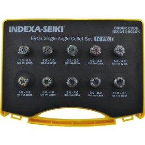 Zestaw tulejek zaciskowych ER16 1-10mm 9szt. Indexa IDX1449010K IDX-144-9010K