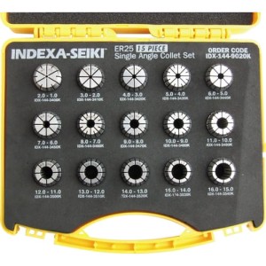 Zestaw tulejek zaciskowych ER25 1-16mm 15szt. Indexa IDX1449020K IDX-144-9020K