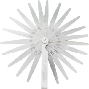 Szczelinomierz calowy listkowy 0,0015"-0,25" 26szt. ostrzy płytkowy Kennedy KEN5180690K