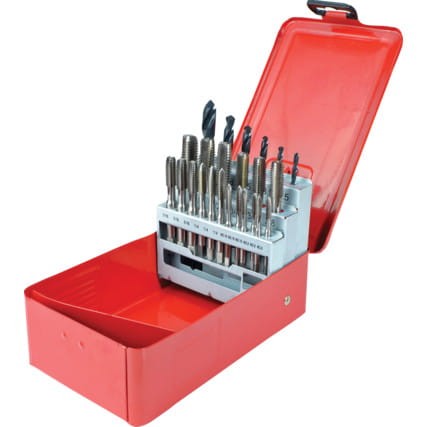 Zestaw wierteł i gwintowników UNC No.8-1/2" HSS 24szt. Sherwood SHR0259970K