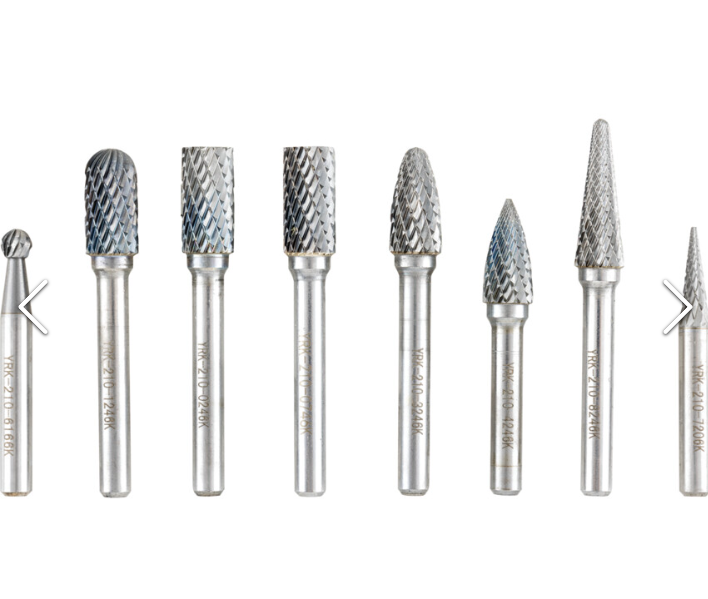 Zestaw pilników 6mm obrotowych węglikowych 8szt. York Abrasives YRK2109886K