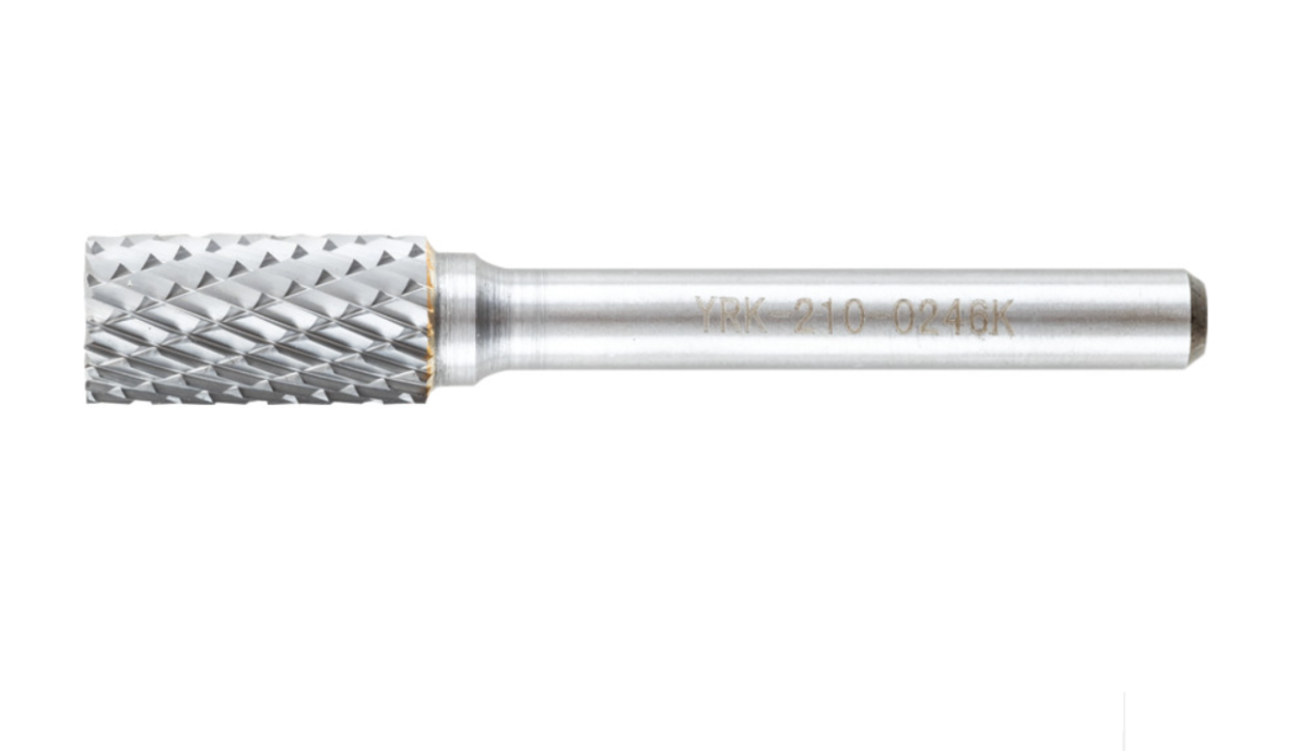 Pilnik obrotowy 10mm x19mm węglikowy cylindryczny uzębienie czołowe York Abrasives YRK2100246K