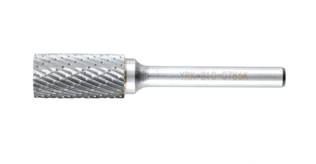 Pilnik obrotowy 12,7mm x25mm węglikowy cylindryczny płasko zakończony York Abrasives YRK2100786K
