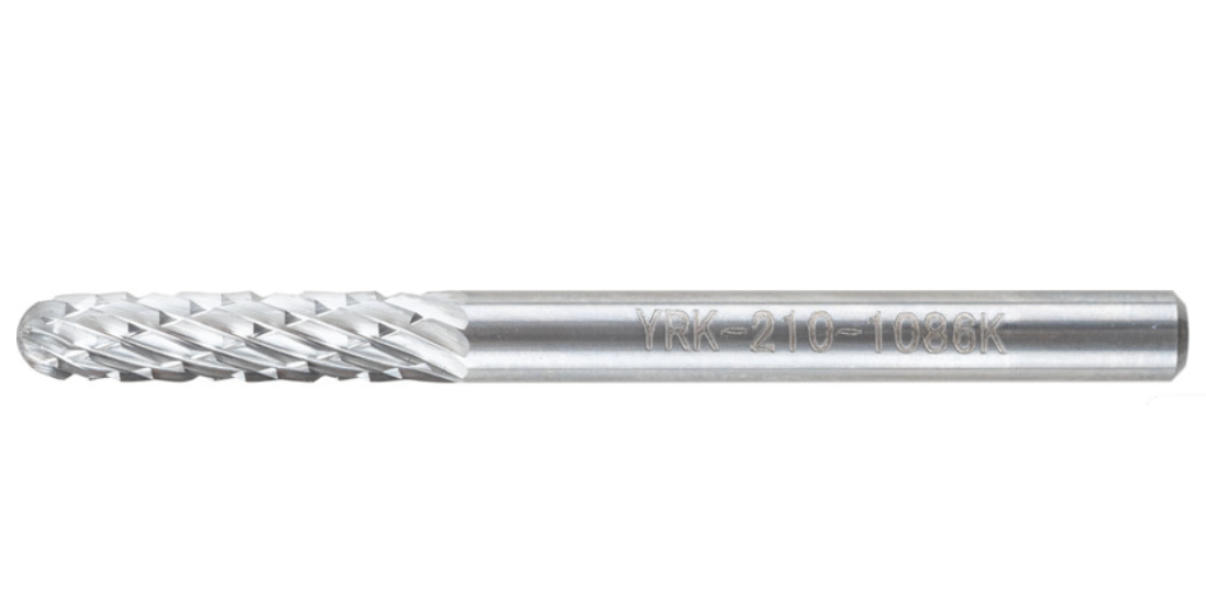 Pilnik obrotowy 3mm x14mm węglikowy cylindryczny zaokrąglone czoło York Abrasives YRK2101086K