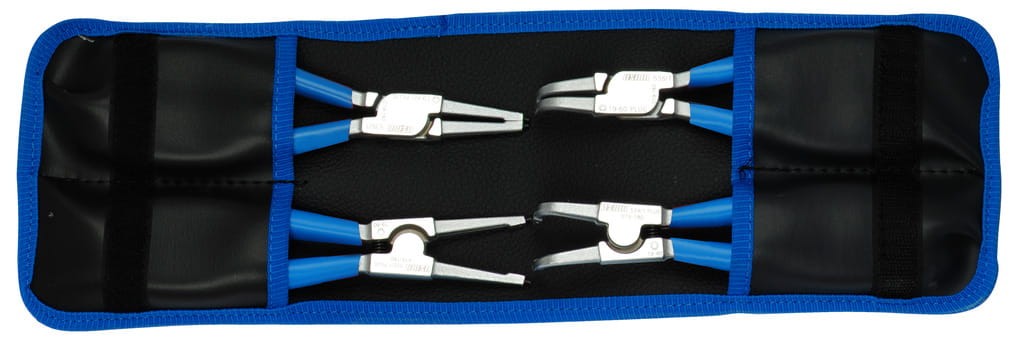 Zestaw szczypiec Segera do pierścieni osadczych w etui PLUS 180mm Unior Tools (621625) 539PLUS/1DPCT
