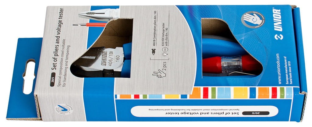 Zestaw : szczypce i tester napięcia Unior (620968) 20/5 MTM (id: 34560)