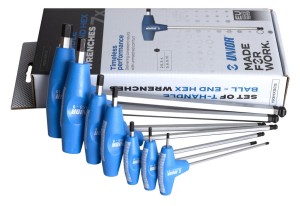 Zestaw kluczy imbusowych 2,5-10mm trzpieniowych kulistych typu T 7szt. HXS Unior Tools (609337) 193HXSCS MTMX