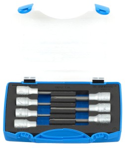 Zestaw długich nasadek Torx z końcówką trzpieniową o profilu TX w plastikowej skrzynce TX20-50 /7 Unior (619417) 192/17