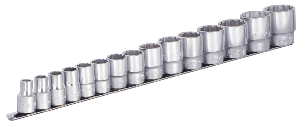 Zestaw nasadek 1/2" na wieszaku 3/8"-1.1/4"/15 Unior (622634) 190H12P15IN
