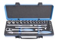 Zestaw kluczy nasadowych 1/2" 10-32mm 24szt. w metalowej kasecie Unior Tools (611939) 190BI6P24