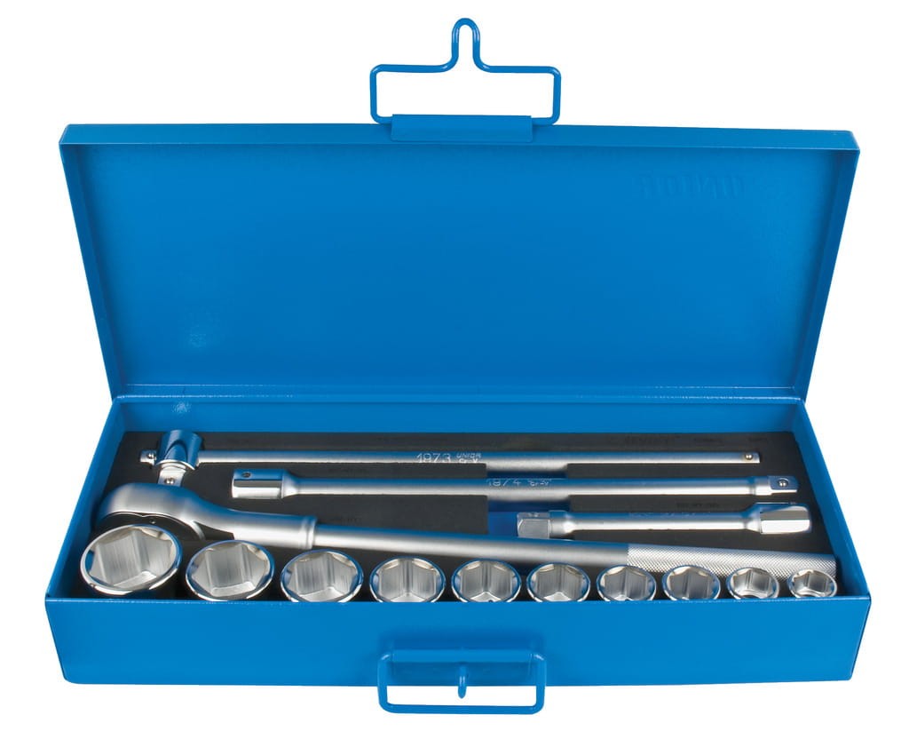 Zestaw kluczy nasadowych 3/4" w metalowej kasecie 22-50/14 Unior (600954) 197MB2