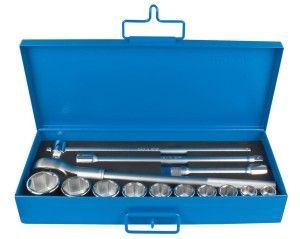 Zestaw kluczy nasadowych 3/4" calowych w metalowym pudełku 7/8"- 1 7/8"/14 Unior (617119) 197MB3