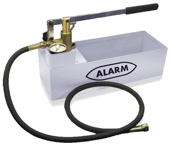 Pompa kontrolna INOX do sprawdzania szczelności układów rurociągów i zbiorników w inst.sanit. 60 bar/12 litrów/wtyczka 1/2" 15630 56015630 Alarm