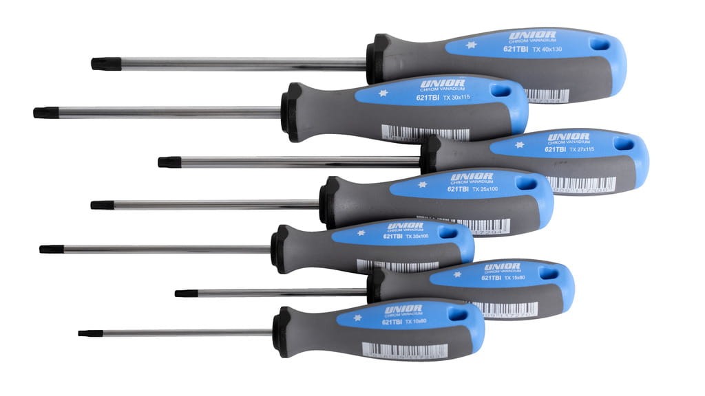 Zestaw wkrętaków Torx TBI z profilem TX /7 Unior (612300) 621CS7TBI