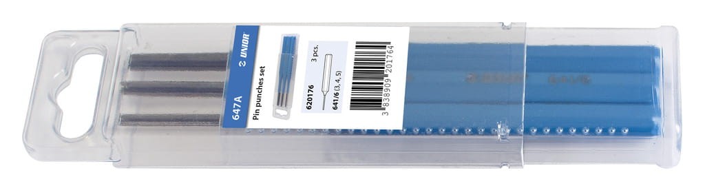 Zestaw wybijaków cylindrycznych 3,4,5 Unior (620176) 647A