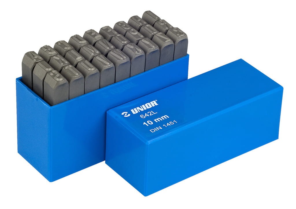 Zestaw znaczników 6mm A-Z numeratorów literowych Unior Tools (620945) 642LPB