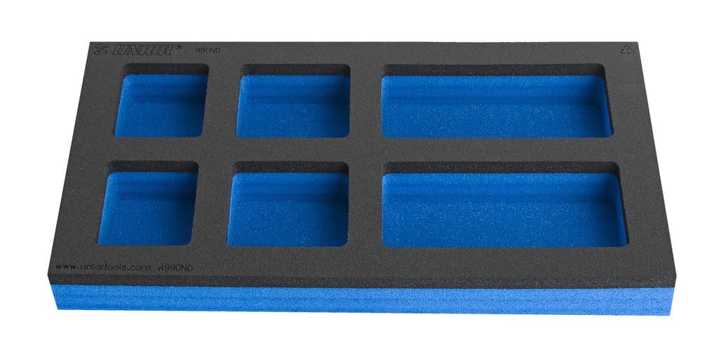 Wkładka piankowa SOS do wąskiej szafki narzędziowej stołu modułowego Unior (625619) vl990ND