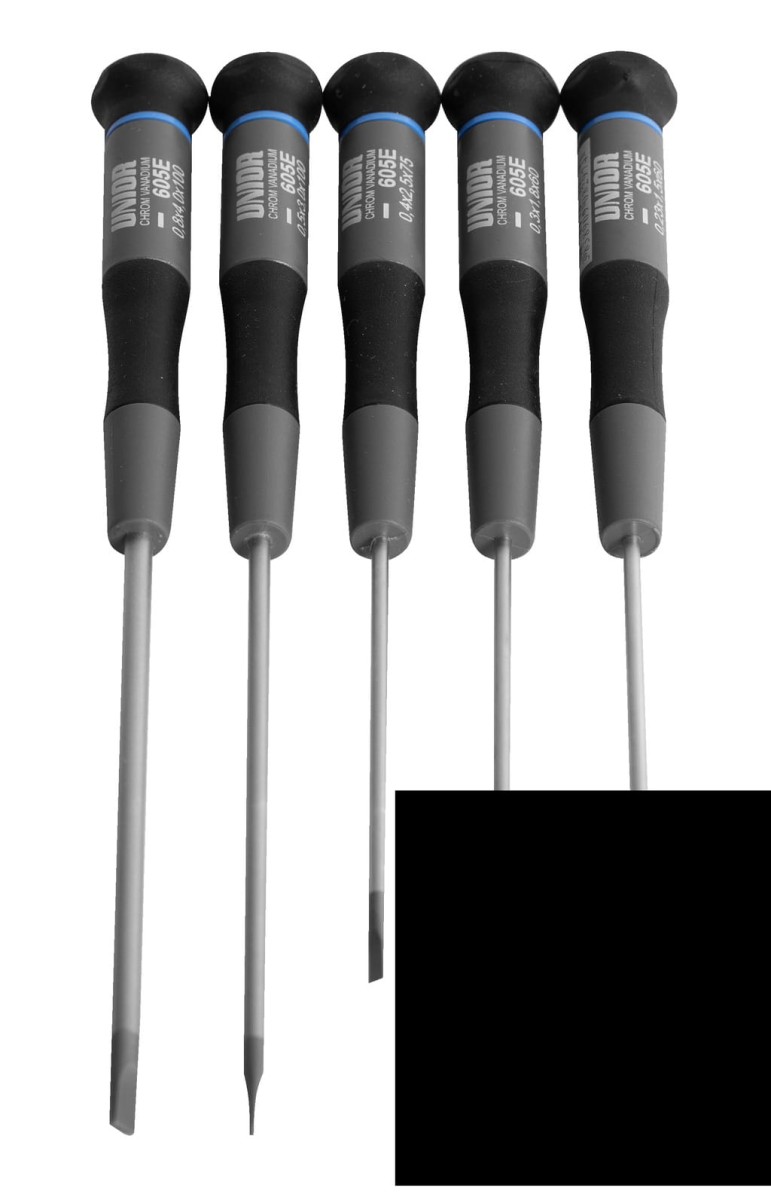 Zestaw wkrętaków dla elektroników w kartonie /5 Unior (620959) 606CS5E
