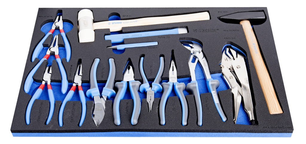 Zestaw szczypiec oraz młotków na wkładce SOS Unior Tools (623936) 964/32ASOS