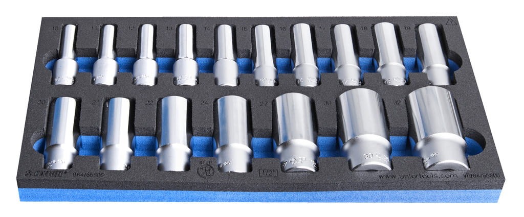 Zestaw długich nasadek 1/2" na wkłąadce SOS /17 Unior (625332) 964/55SOS