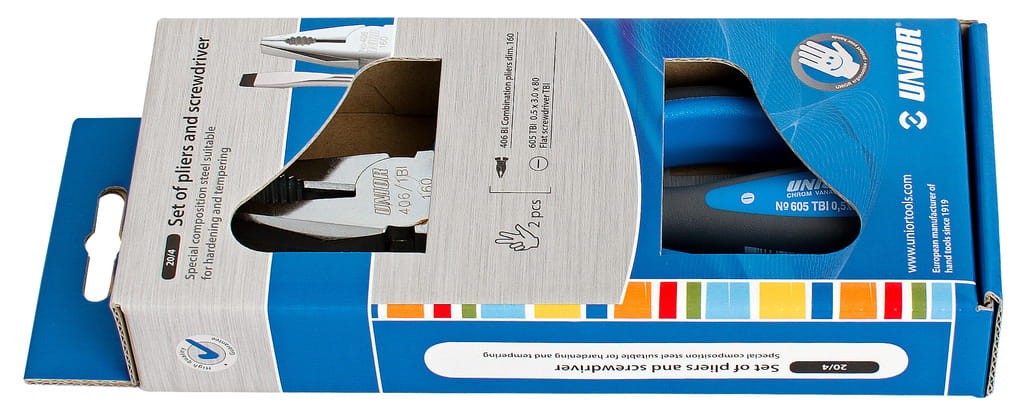 Zestaw : szczypce i wkrętak Unior (620967) 20/4