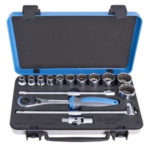 Zestaw kluczy nasadowych 1/2" w metalowej kasecie Unior (627205) 190BI12P15