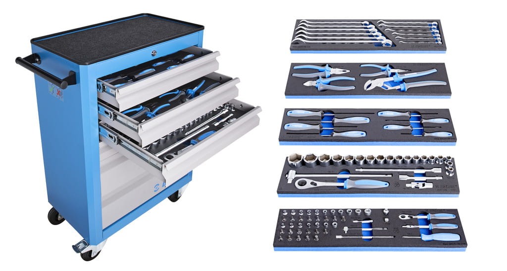 Zestaw narzędzi 97 szt. z wózkiem 940ECO Unior (625595) 1011GECO