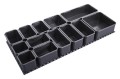 Zestaw plastikowych pudełek z podkładką Unior (627395) SET.PB.990HPBMOD