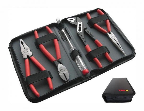 Zestaw szczypiec polerownych w pokrowcu z próbnikiem napięcia 840P 87840040 VBW