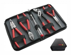 Zestaw szczypiec polerownych w pokrowcu z próbnikiem napięcia 840P 87840040 VBW