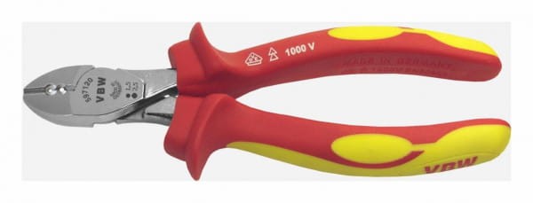 Szczypce tnące boczne VDE 1000V 160mm do zdejmowania izolacji 597A 87597520 VBW