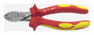 Szczypce tnące boczne VDE 1000V 160mm do zdejmowania izolacji 597A 87597520 VBW
