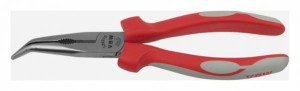 Szczypce półokrągłe odgięte 45 stopni z ostrzem tnącym L 200mm szczęki wzmocnione 526-0 87526010 VBW