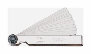 Zestaw szczelinomierzy 20szt. 374 87374020 VBW