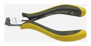 Szczypce tnące czołowe ESD dla elektroników 125mm zaostrzone odgięte 90 stopni antystatyczne 621 87621005 VBW