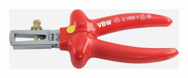 Szczypce do ściągania izolacji VDE 1000V do 5mm 160mm izolowane wzmocnione szczęki 594-0 87594005 VBW