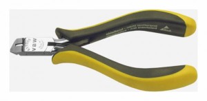 Szczypce tnące ukośne ESD dla elektroników 125mm wysmukłe odgięte 55 stopni antystatyczne 617 87617005 VBW